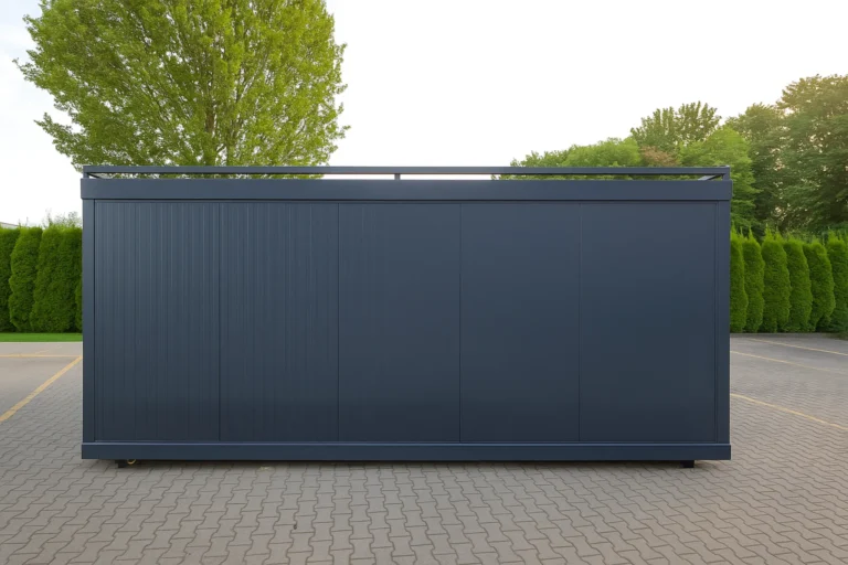 kontener z płyty warstwowej - boxtainer - producent kontenerów - standardowy kontener - prosty pawilon - tani kontener (36)
