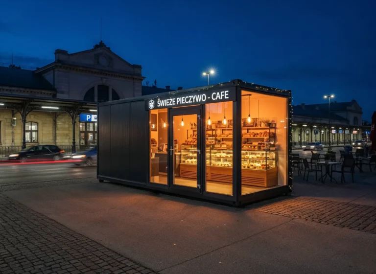 boxtainer - kontener usługowy - pawilony usługowe