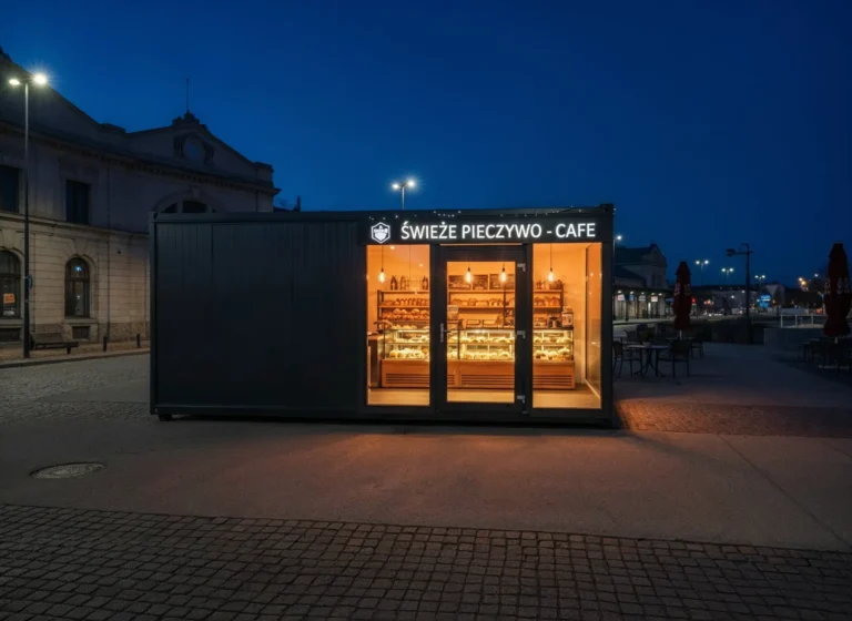 boxtainer - kontener usługowy - pawilony usługowe