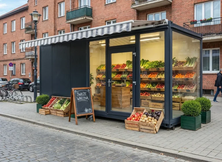 boxtainer - kontener usługowy - pawilony usługowe