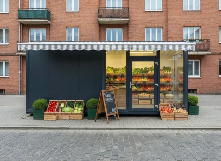 boxtainer - kontener usługowy - pawilony usługowe